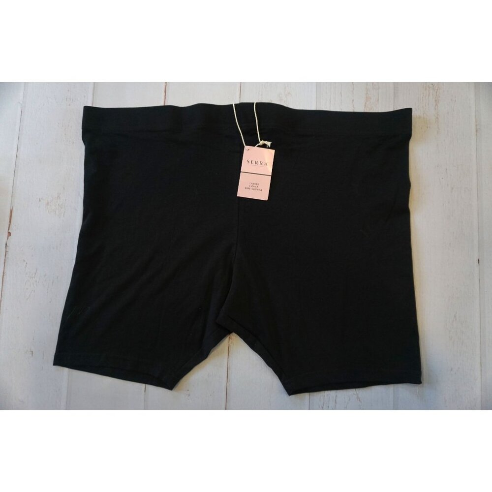 Serra Ladies Black Stretchy Bike Shorts - Size XXL, NWT